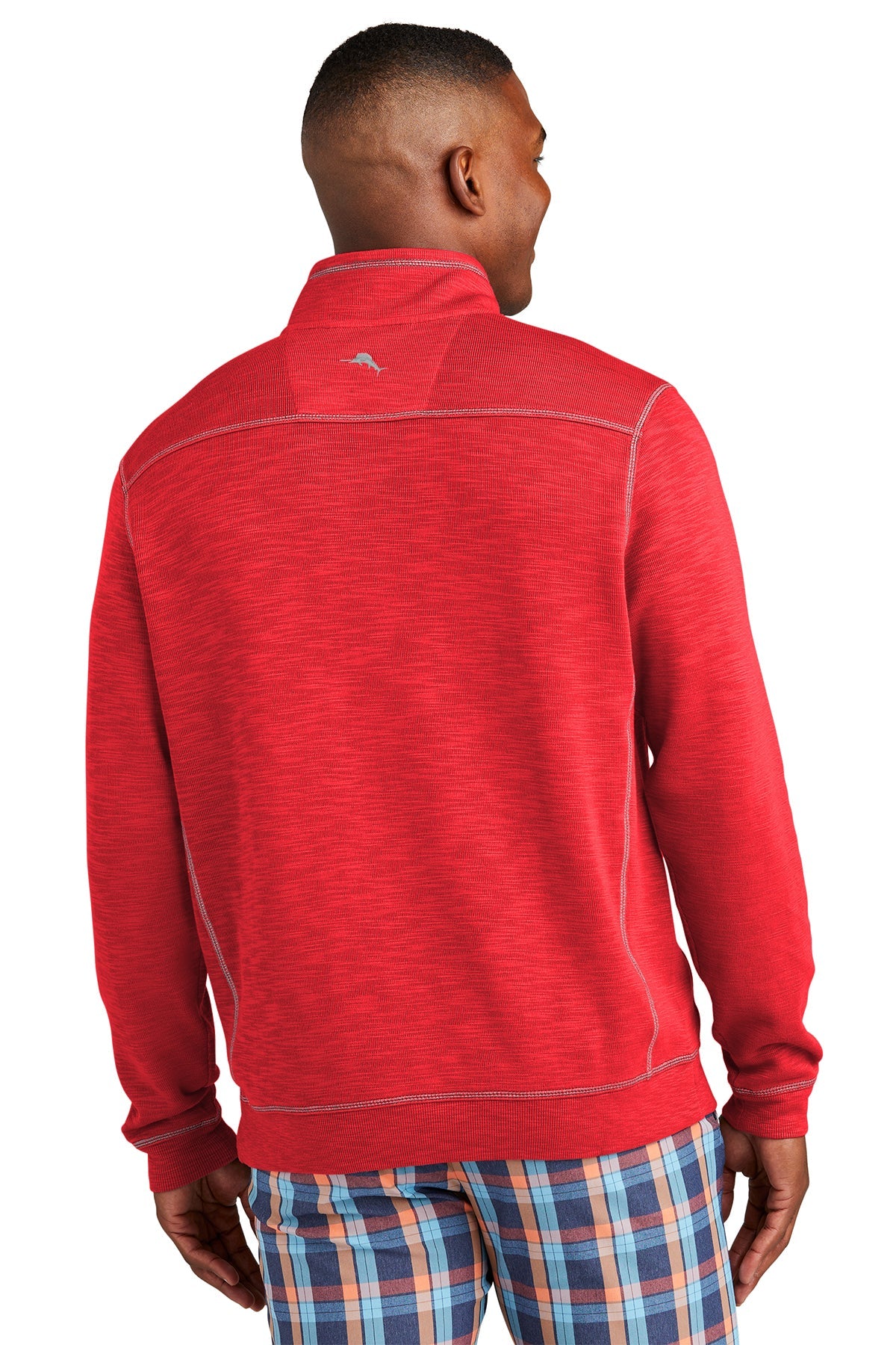 Custom Tommy Bahama Tobago Bay Quarter Zip ST226342TB Chili Pepper