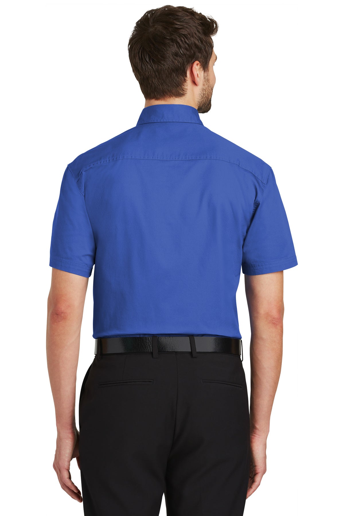 Port Authority Short Sleeve Custom Twill Shirts, Faded Blue [GuidePoint Security]