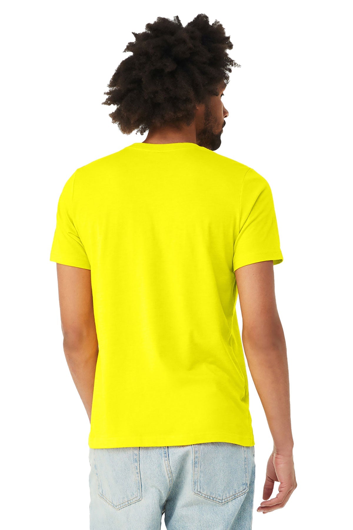 Bella Canvas Unisex Heather Custom T-Shirts, Neon Yellow
