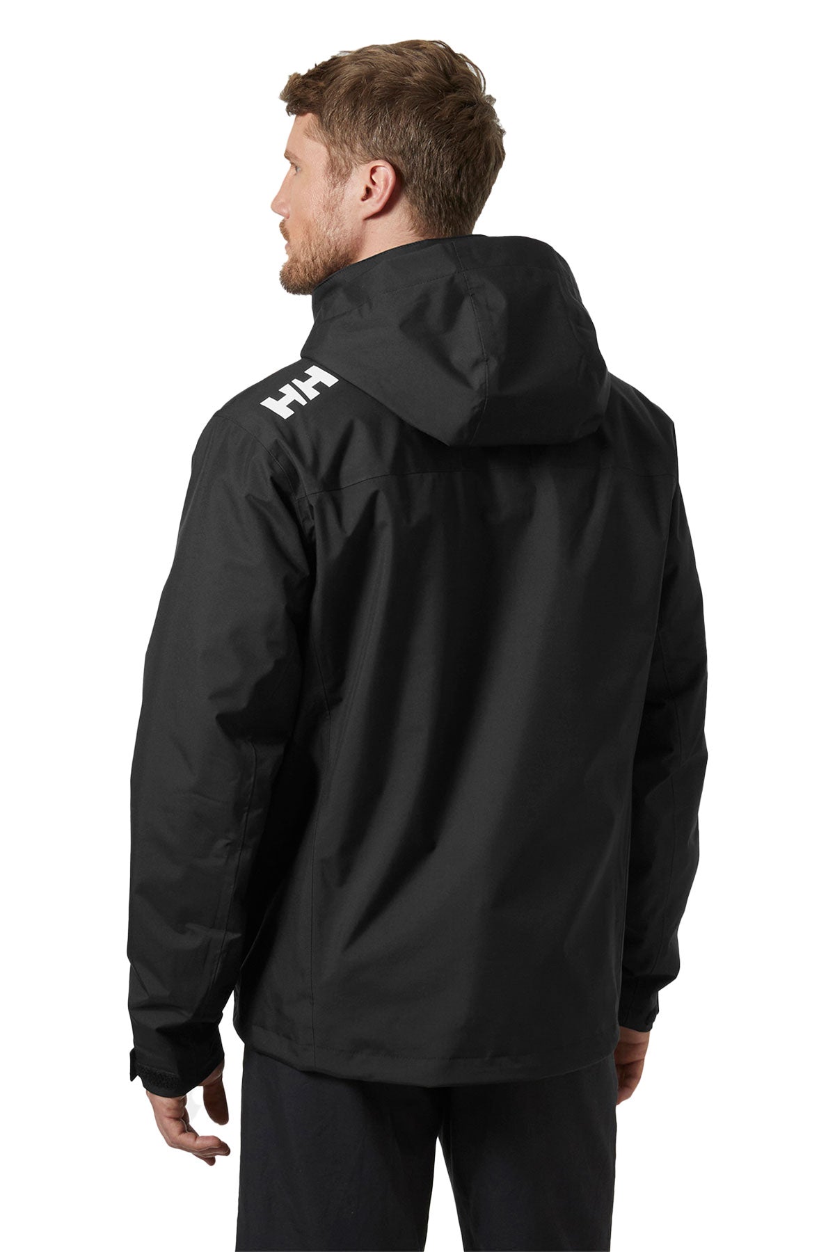 Helly Hansen Mens Crew Hooded Midlayer Custom Jackets 2.0, Black [MyWash Car Wash]