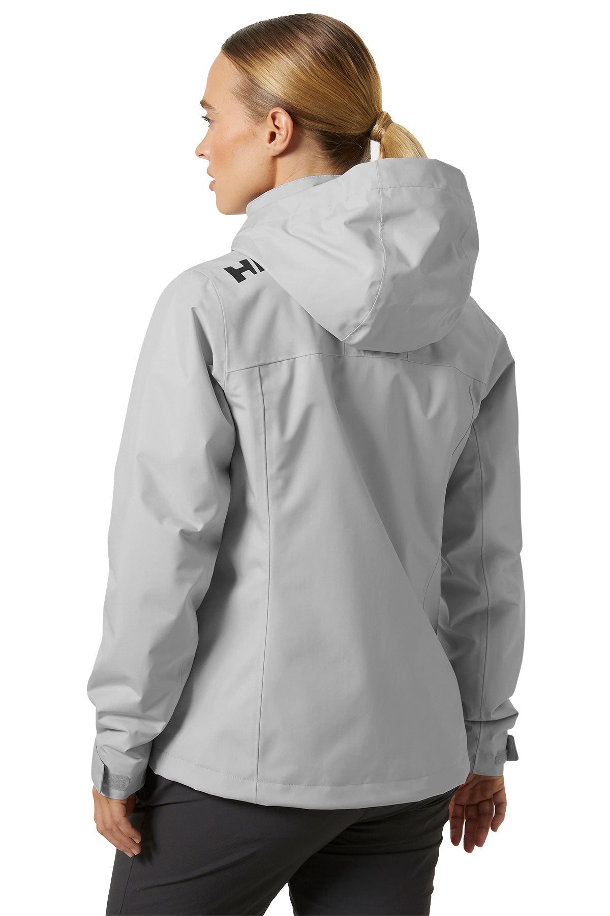 Helly Hansen Womens Crew Hooded Midlayer Custom Jackets 2.0, Grey Fog