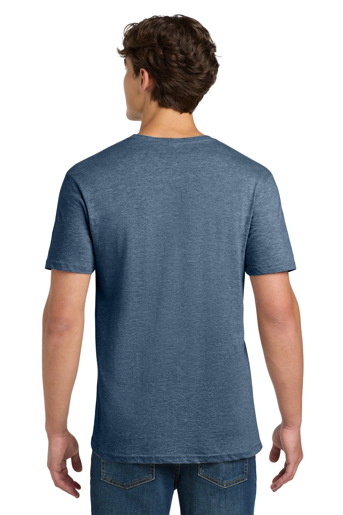 gildan softstyle t shirt 64000 heather indigo