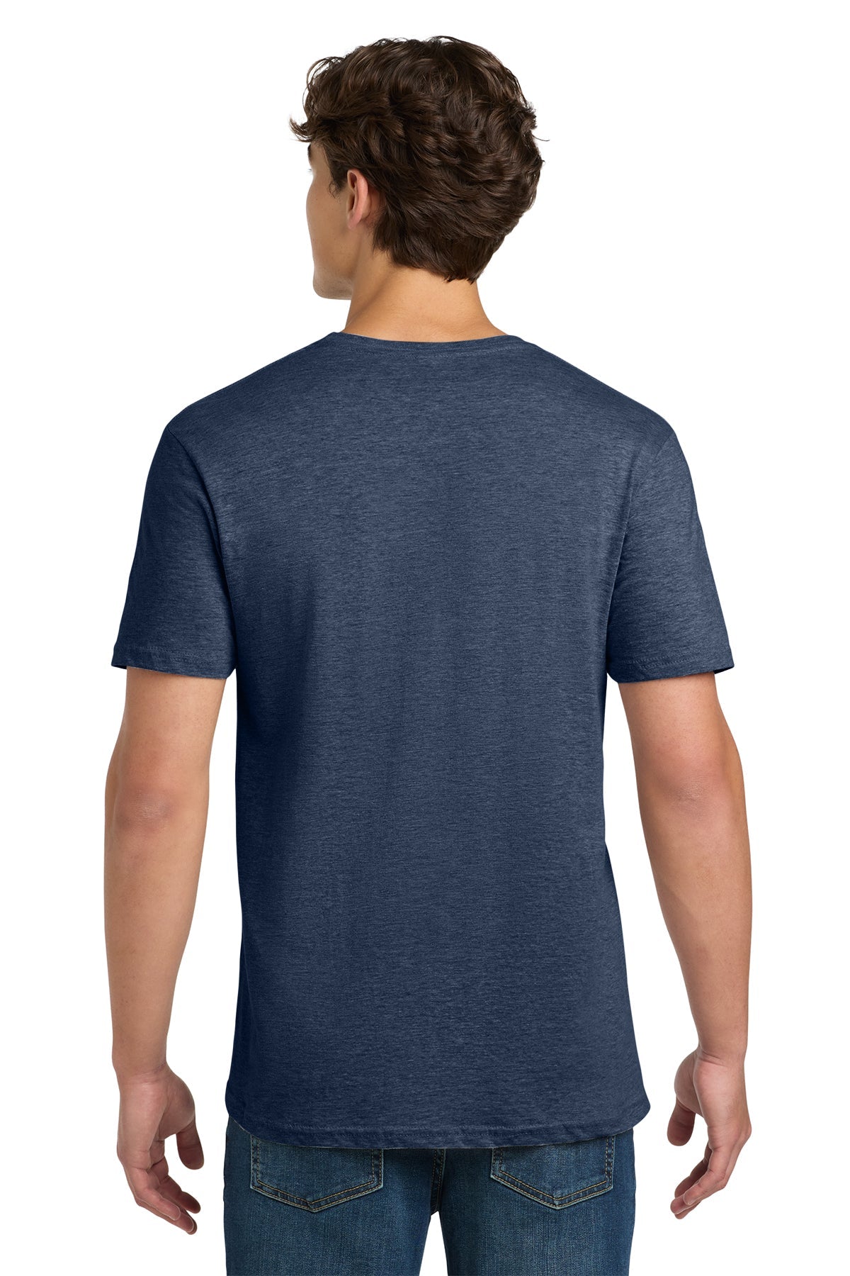 gildan softstyle t shirt 64000 heather navy