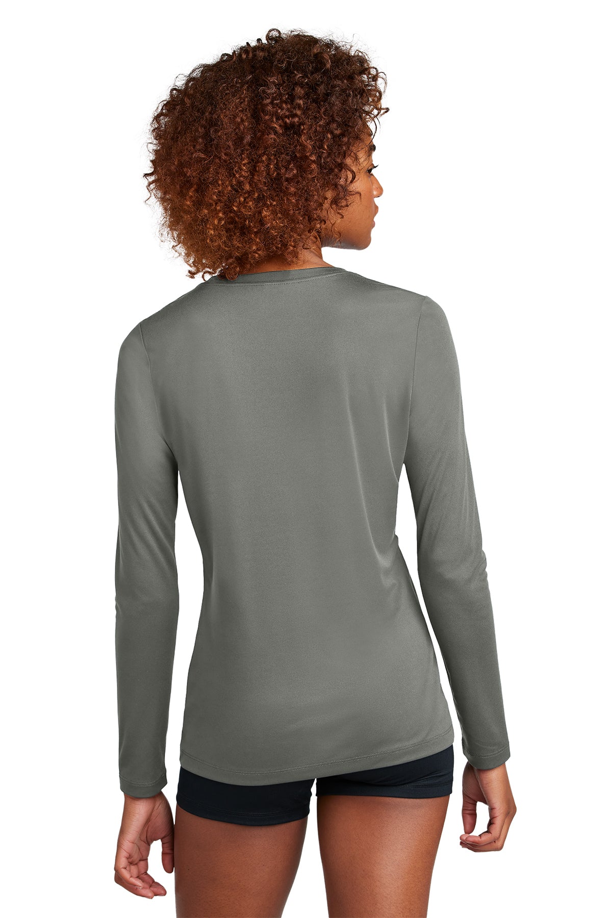 Sport-Tek Women's Posi-UV Pro Custom Long Sleeve Tee's, Dark Smoke Grey