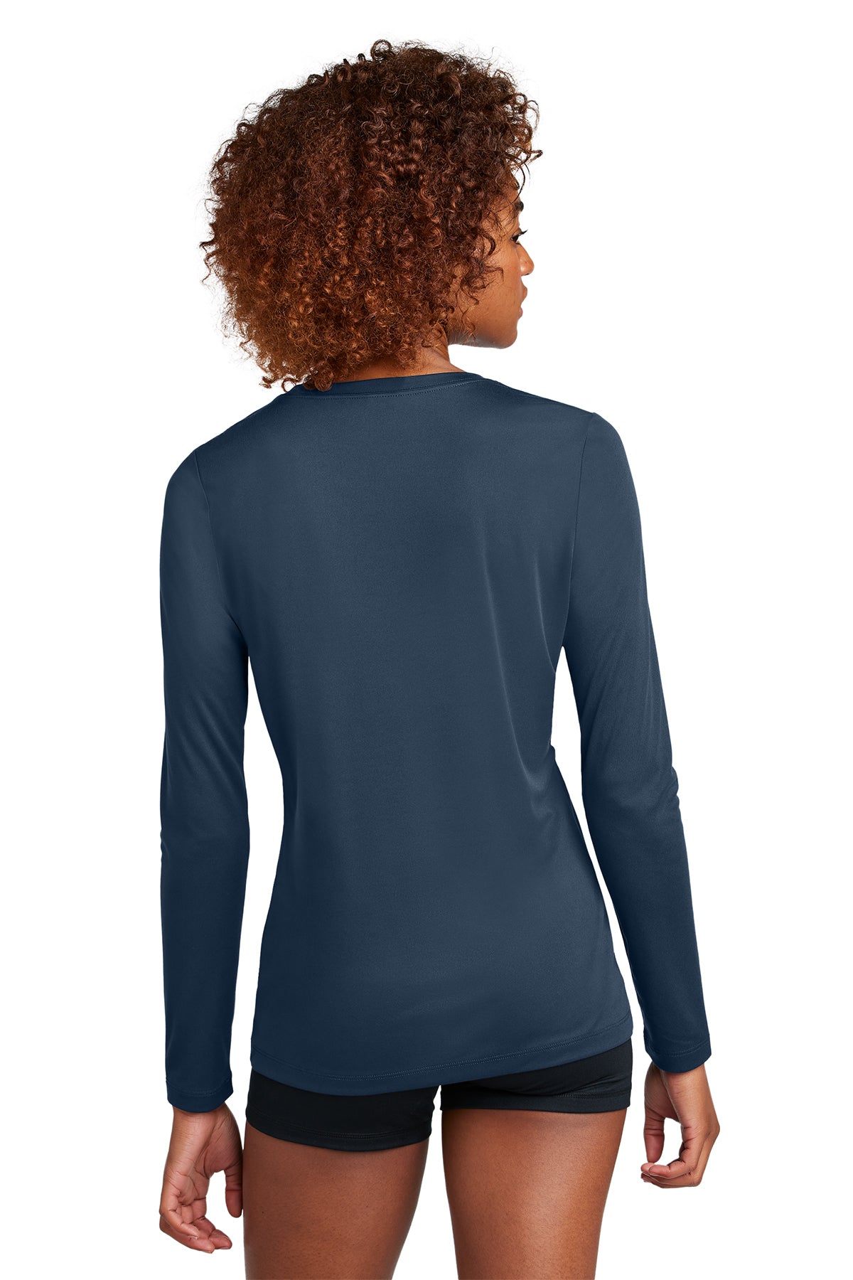Sport-Tek Women's Posi-UV Pro Custom Long Sleeve Tee's, True Navy [NARENCO]
