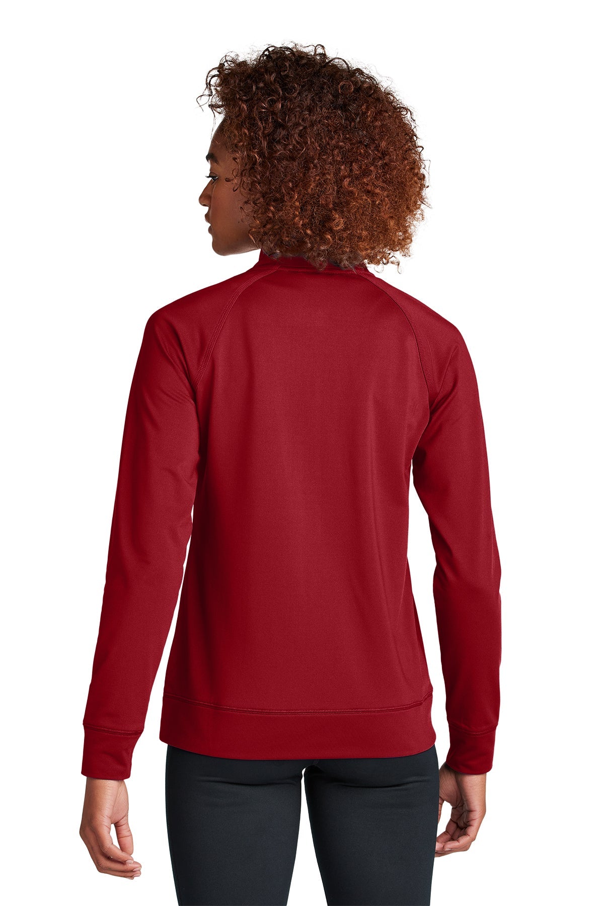Sport-Tek Women's Custom Sport-Wick Stretch Cadet Jackets, Deep Red