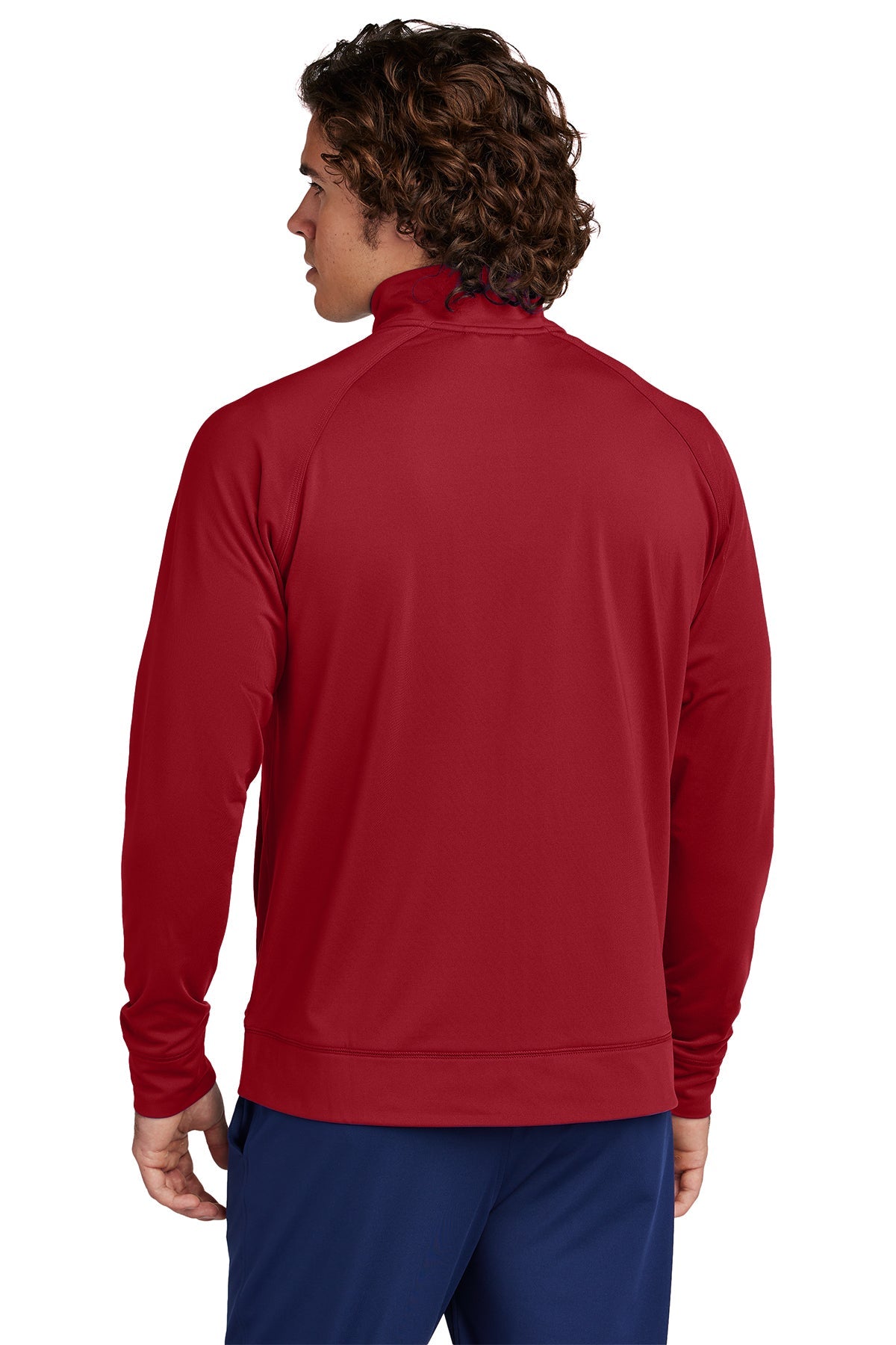 Sport-Tek Custom Sport-Wick Stretch Cadet Jackets, Deep Red