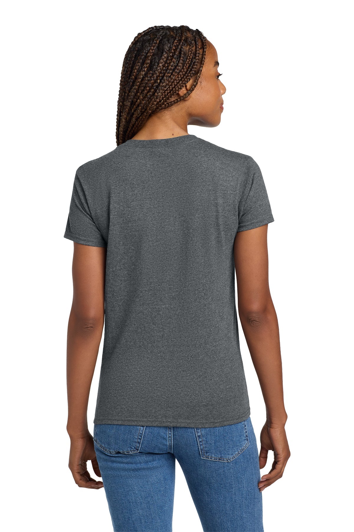 gildan ladies ultra cotton t shirt 2000l dark heather