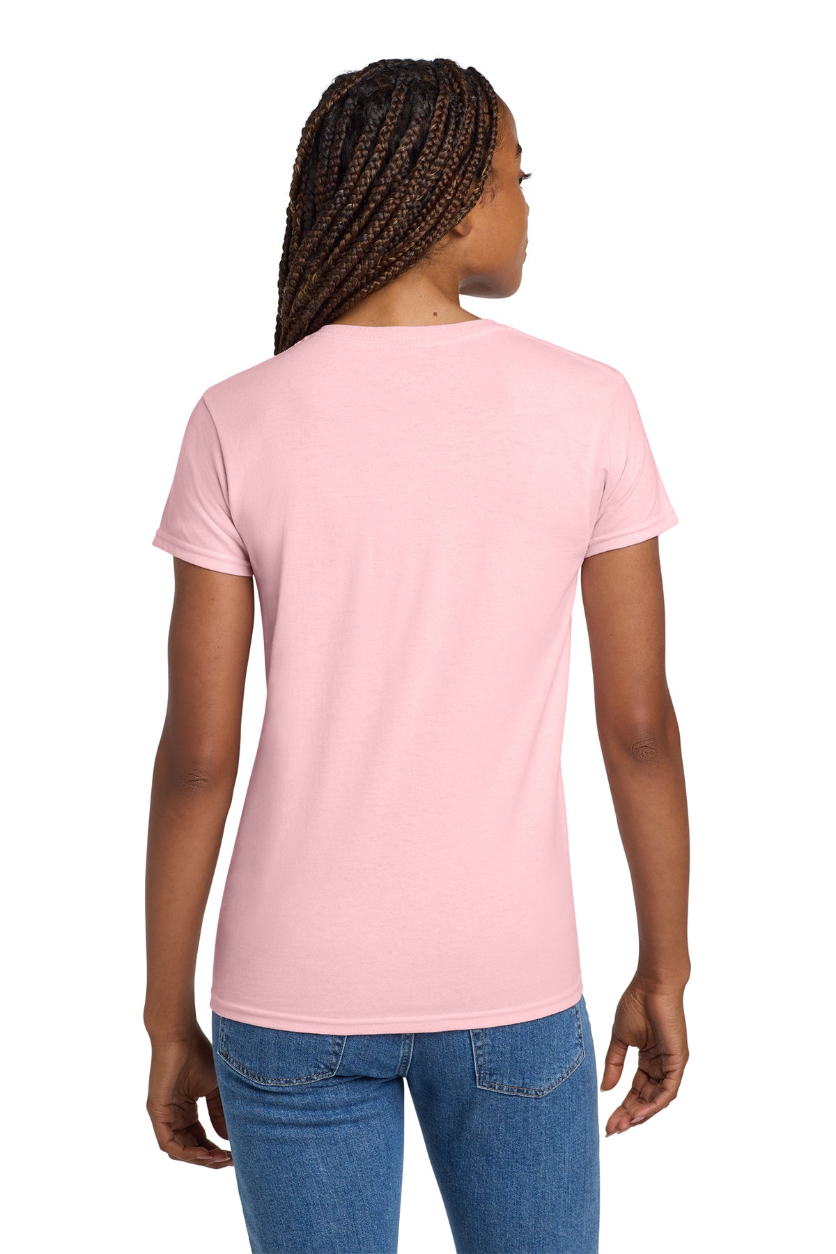 Gildan Ladies Ultra Cotton T Shirt Light Pink [Fire Solutions]