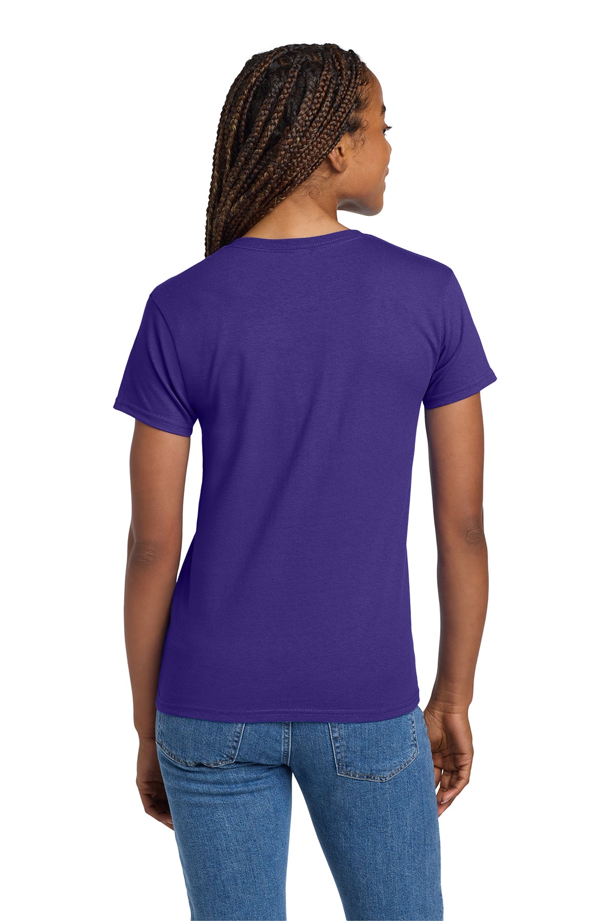 gildan ladies ultra cotton t shirt 2000l purple