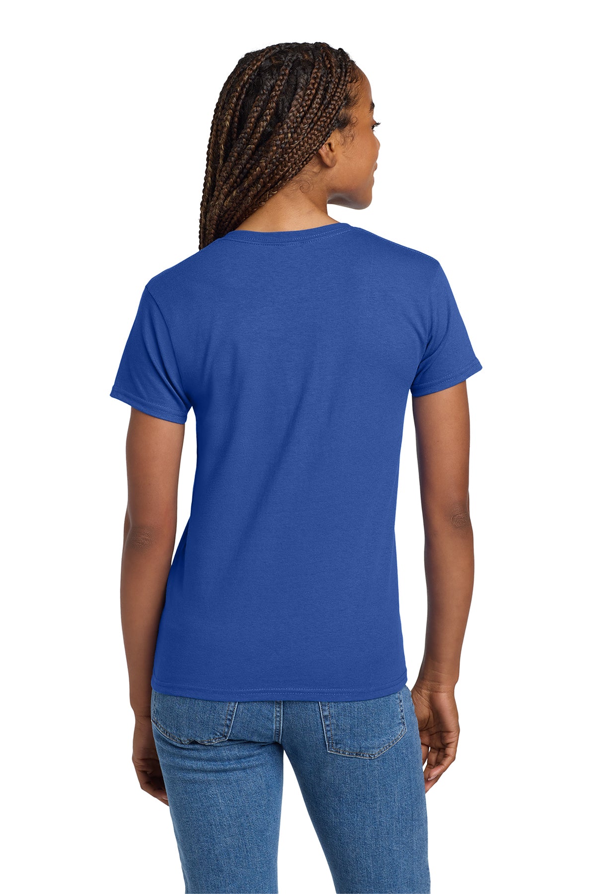 gildan ladies ultra cotton t shirt 2000l royal