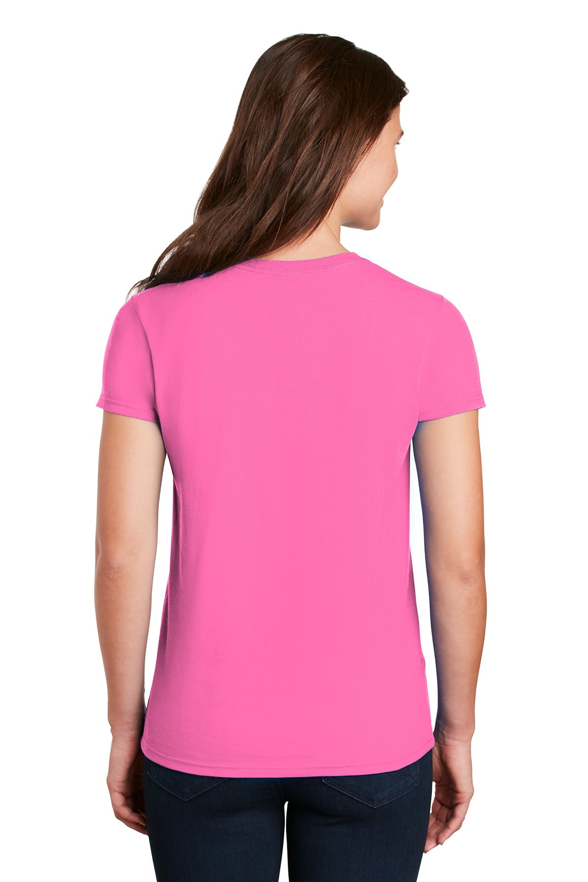 gildan ladies ultra cotton t shirt 2000l safety pink