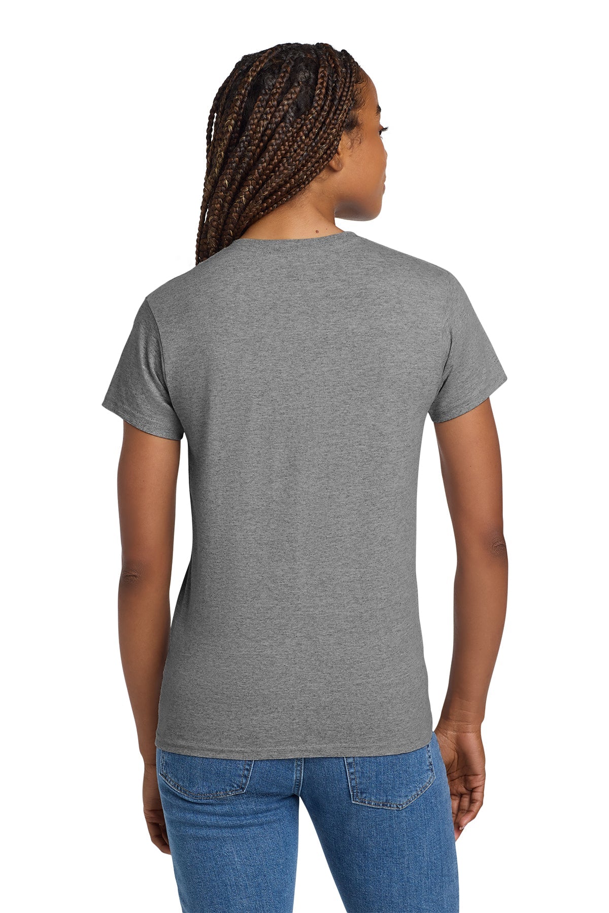 gildan ladies ultra cotton t shirt 2000l sport grey