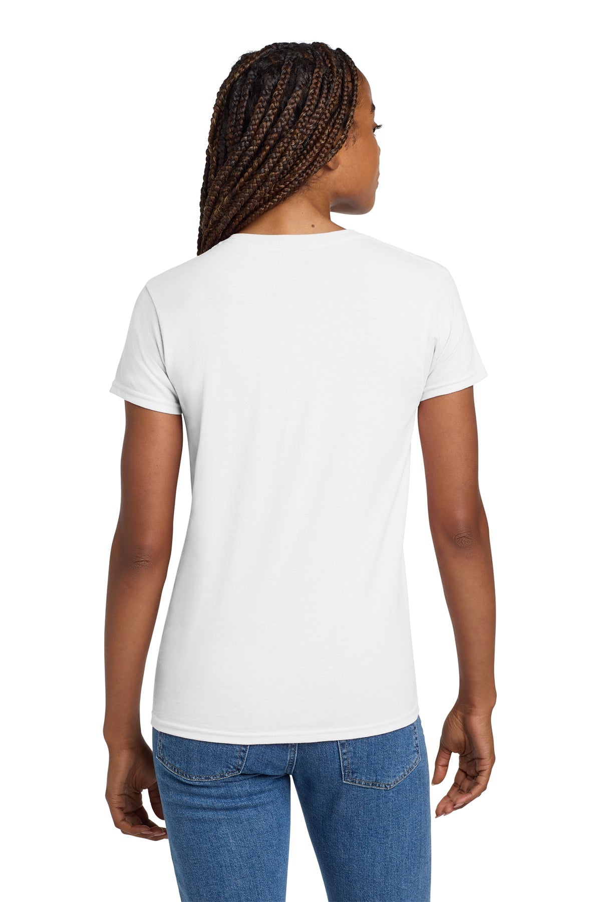gildan ladies ultra cotton t shirt 2000l white