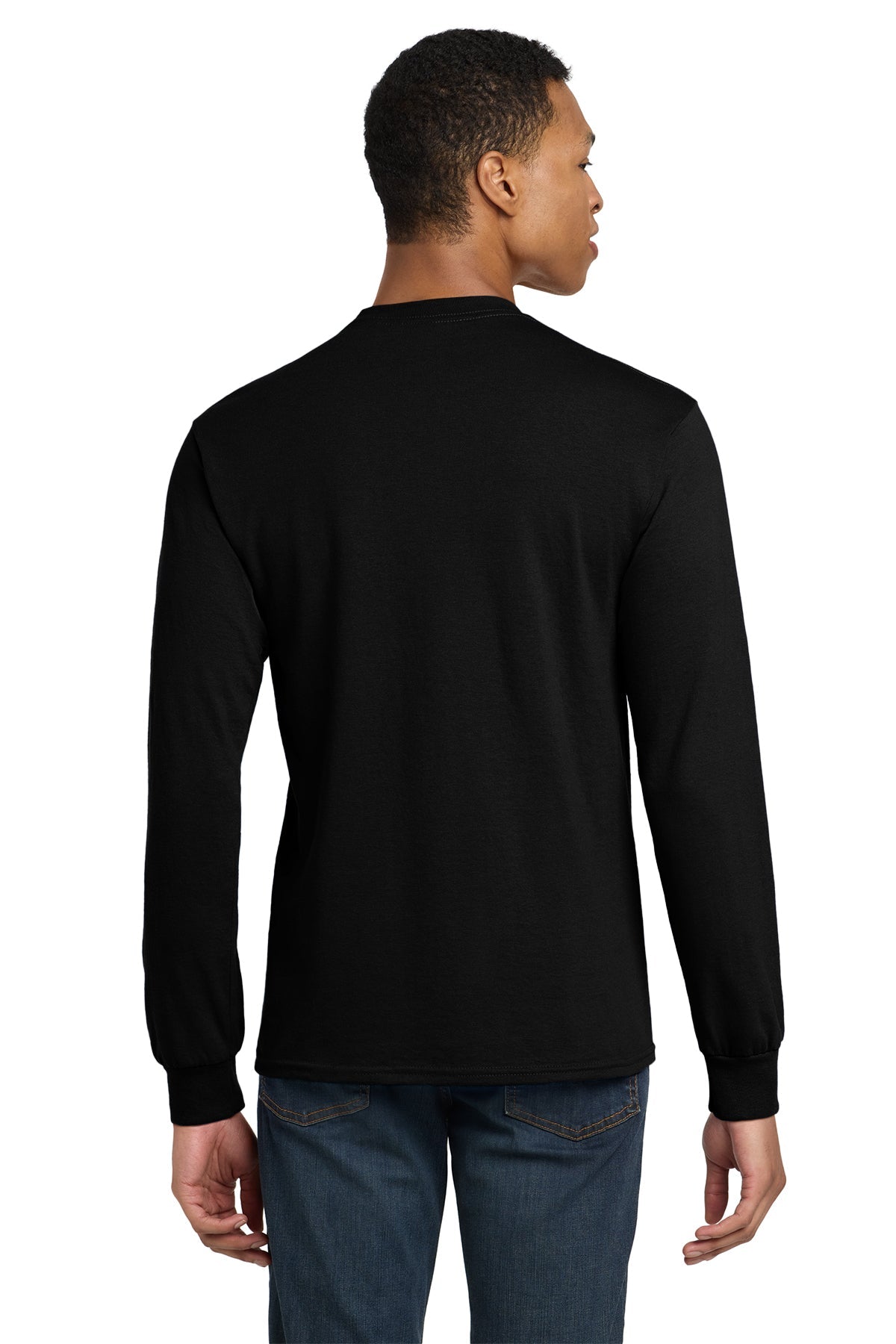 gildan dryblend cotton poly long sleeve t shirt 8400 black