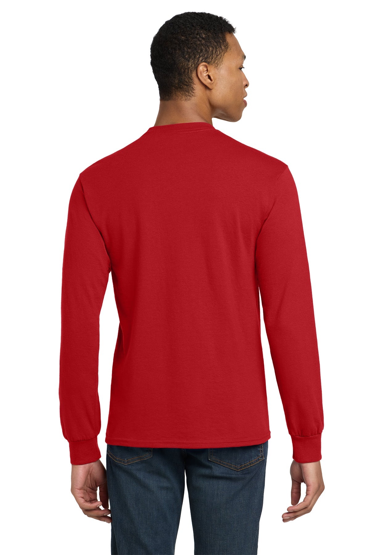 gildan dryblend cotton poly long sleeve t shirt 8400 red
