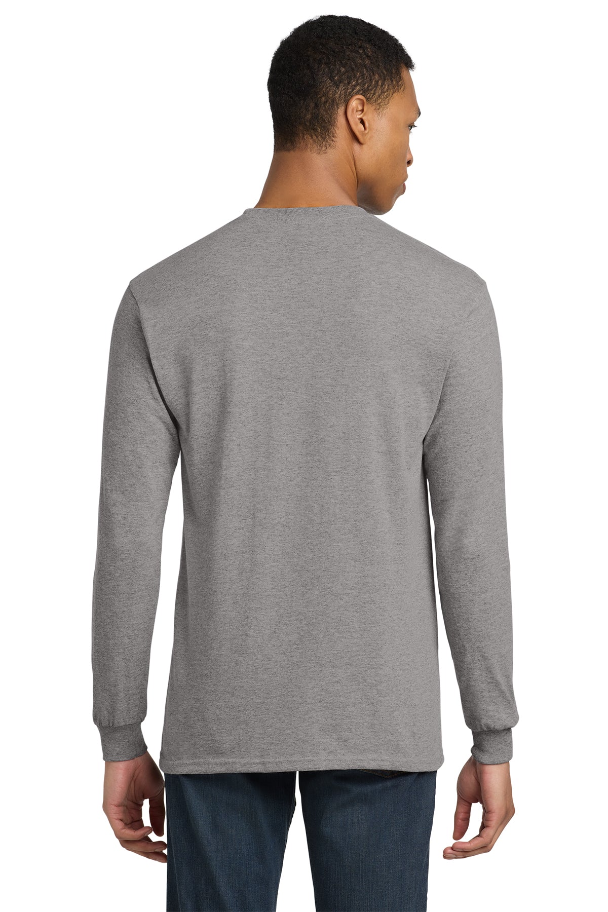 Gildan Dryblend Cotton Poly Long Sleeve T Shirt Sport Grey [Black's Valley AG]