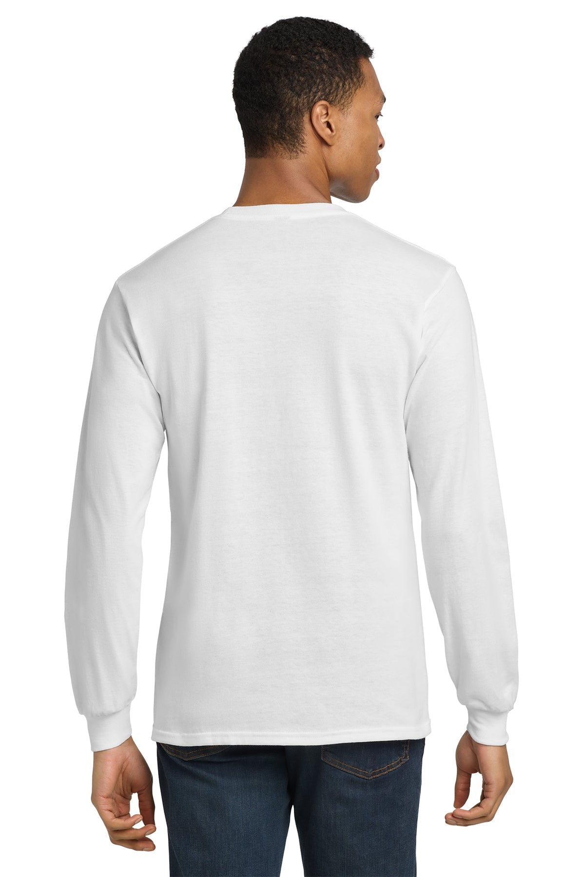 gildan dryblend cotton poly long sleeve t shirt 8400 white