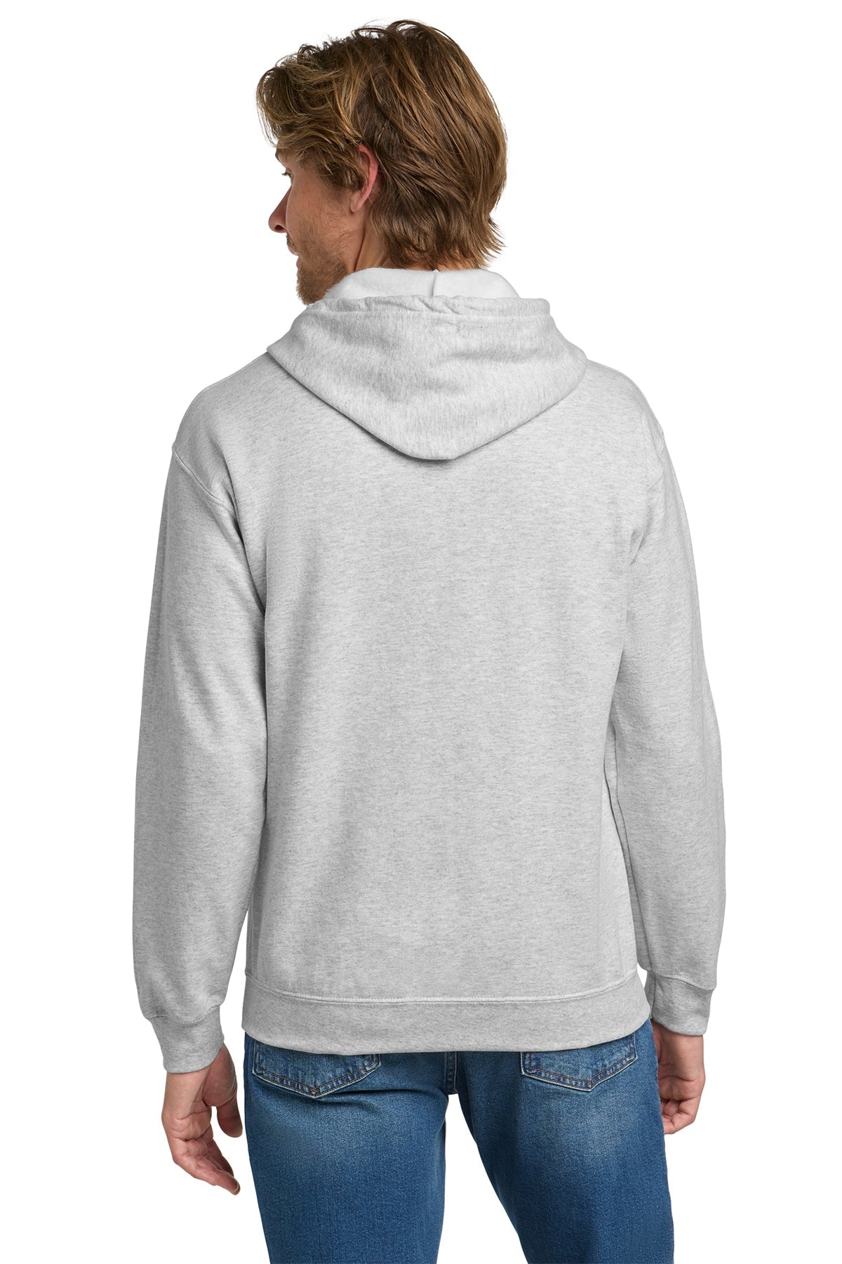 Gildan Heavy Blend Full Zip Hooded Sweatshirt Ash Grey
