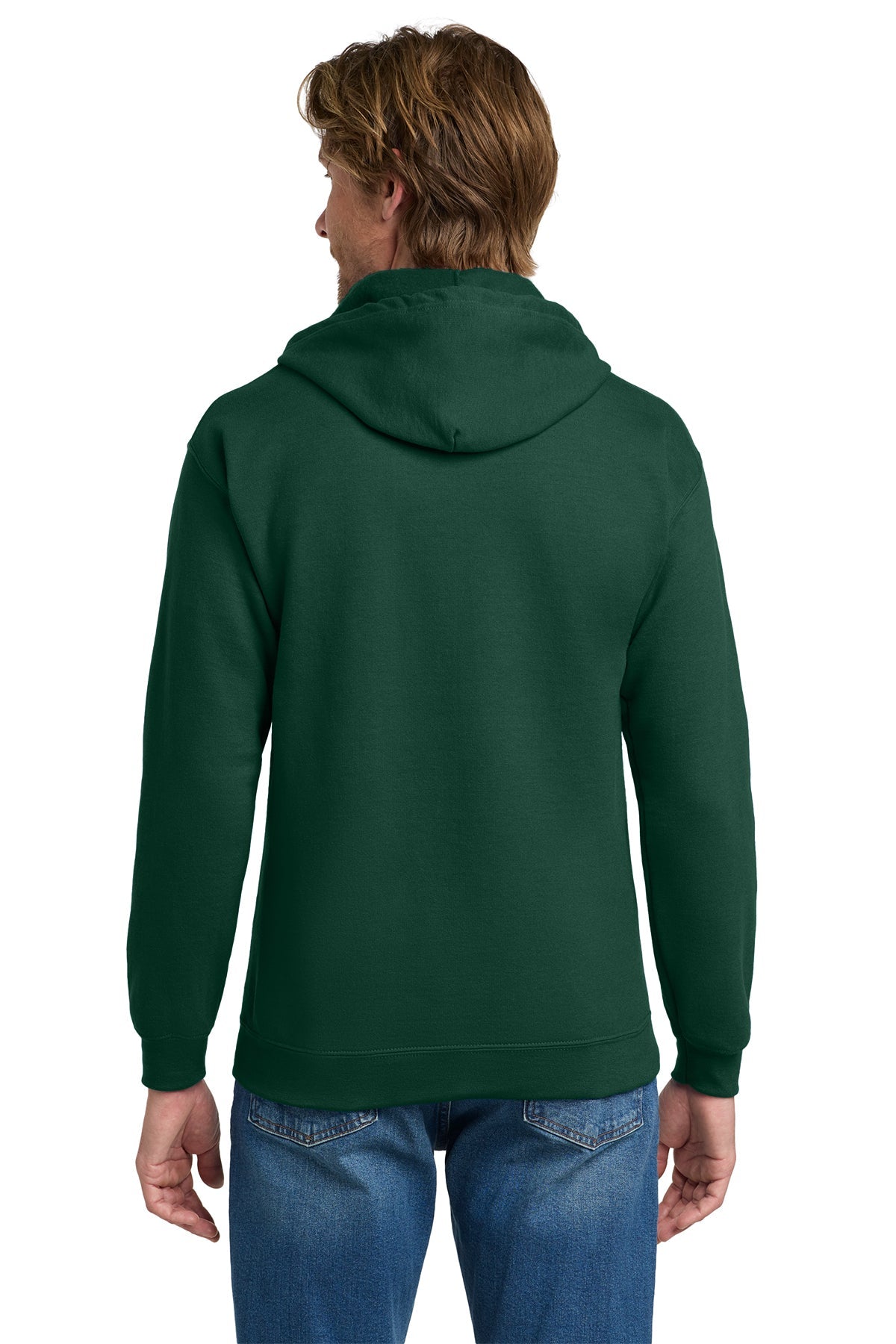 Gildan Heavy Blend Full Zip Hooded Sweatshirt Forest Green