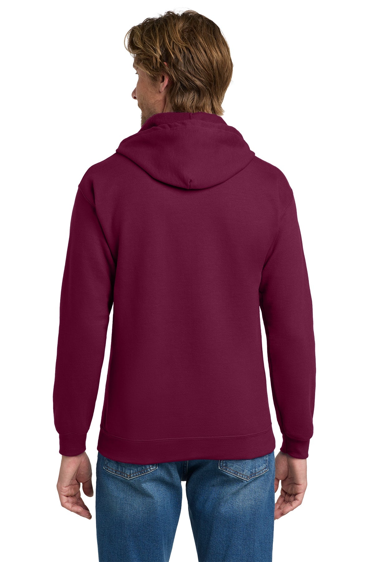Gildan Heavy Blend Full Zip Hooded Sweatshirt Maroon