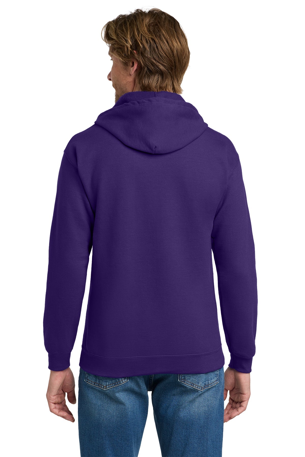 Gildan Heavy Blend Full Zip Hooded Sweatshirt Purple