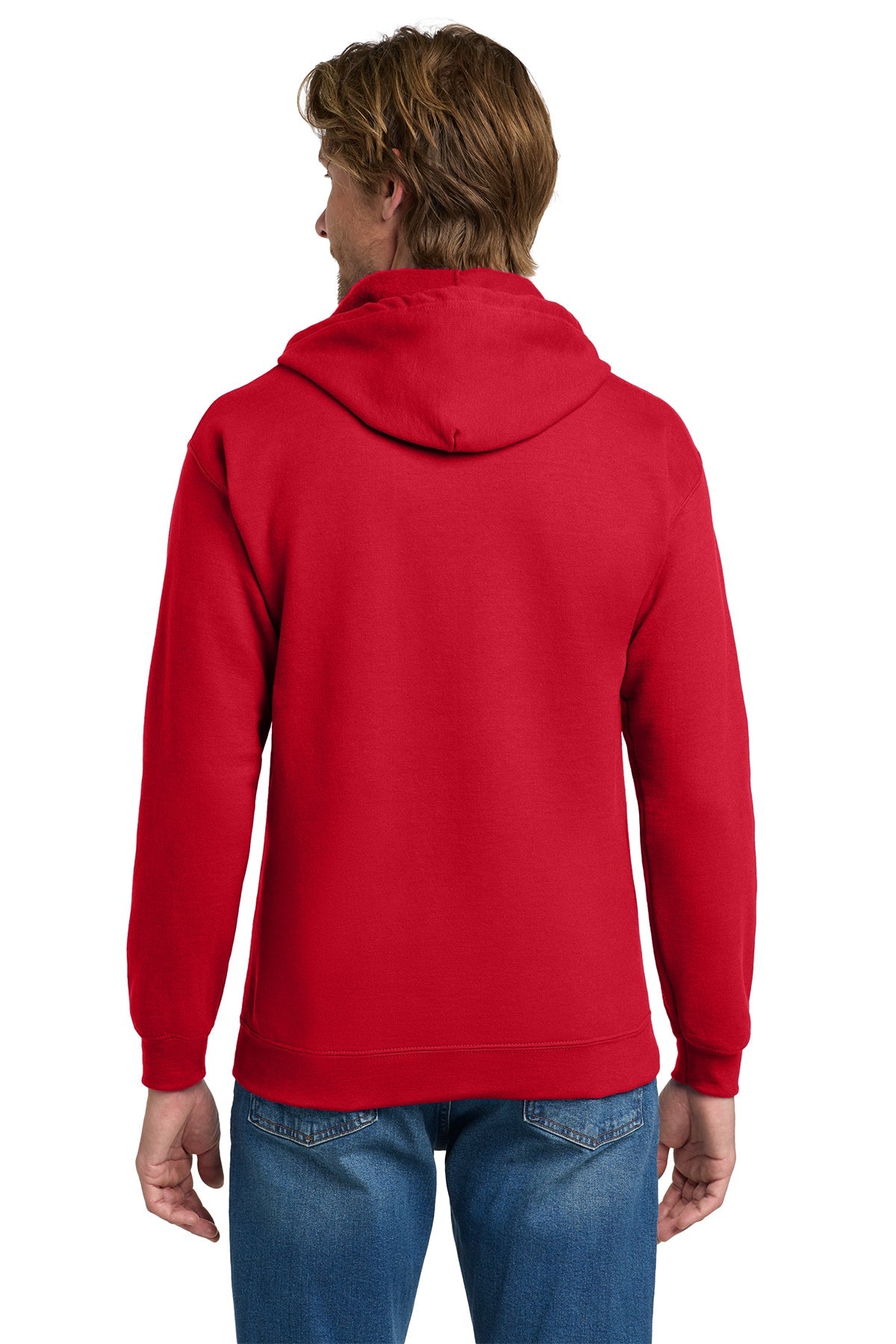 Gildan Heavy Blend Full Zip Hooded Sweatshirt Red