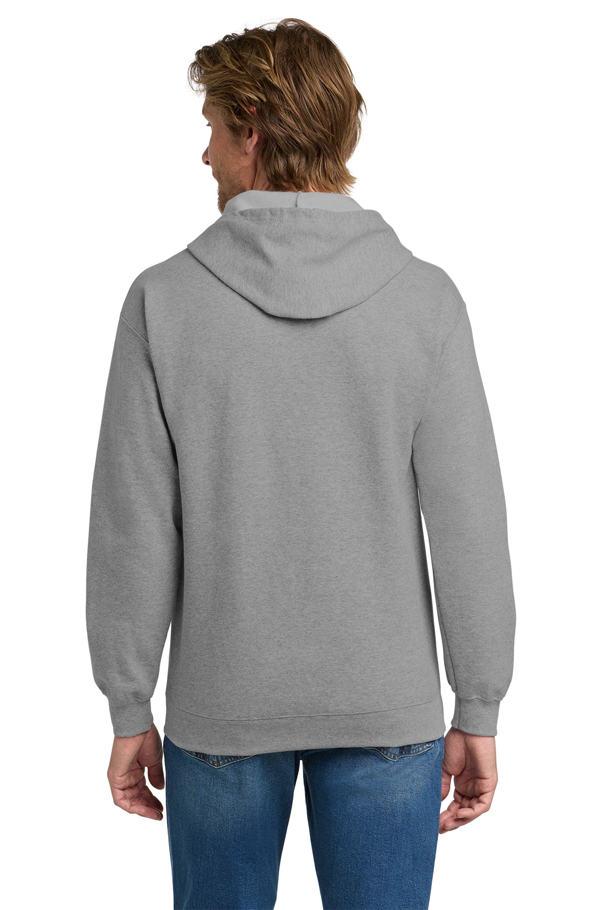 Gildan Heavy Blend Full Zip Hooded Sweatshirt Sports Grey