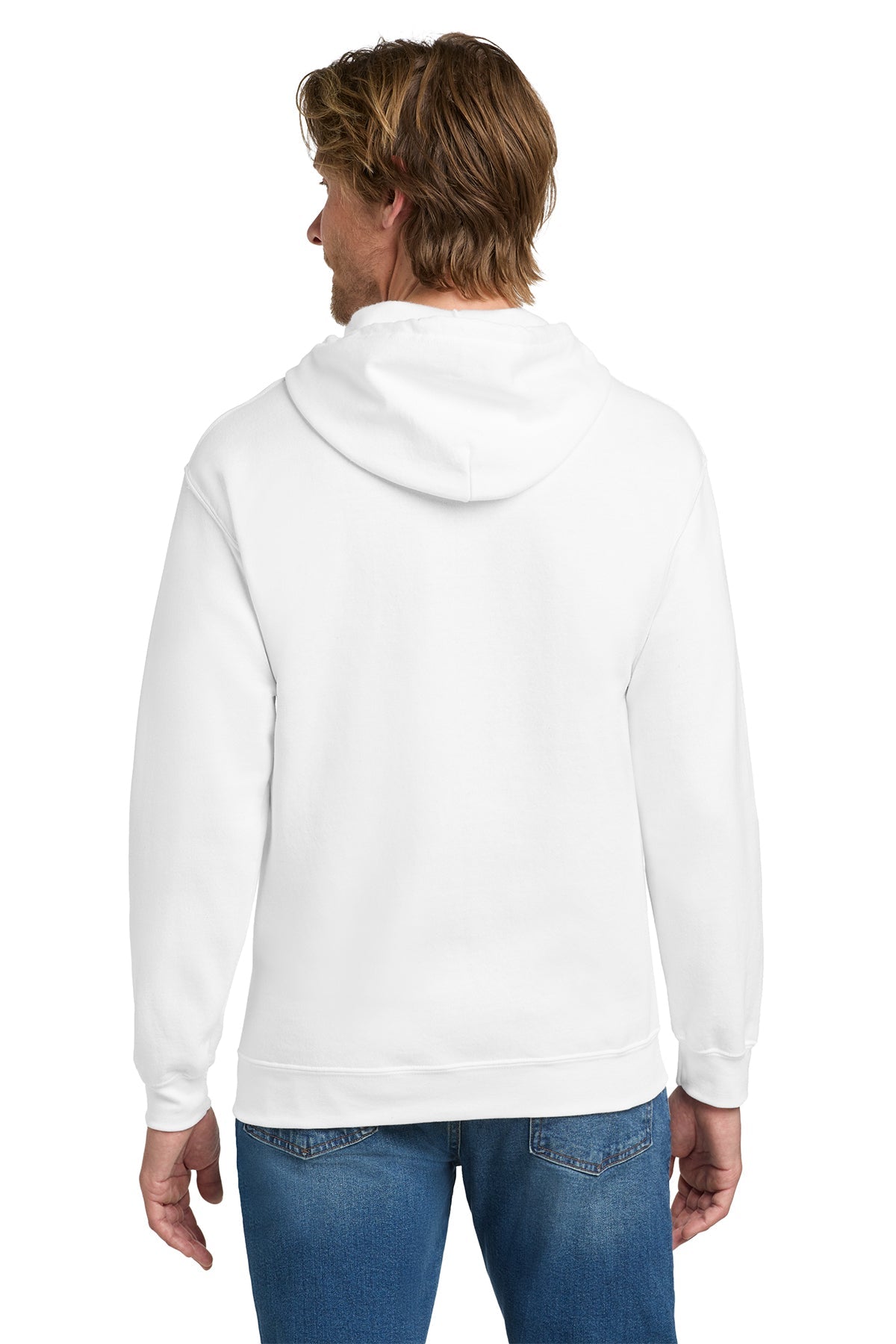 Gildan Heavy Blend Full Zip Hooded Sweatshirt White