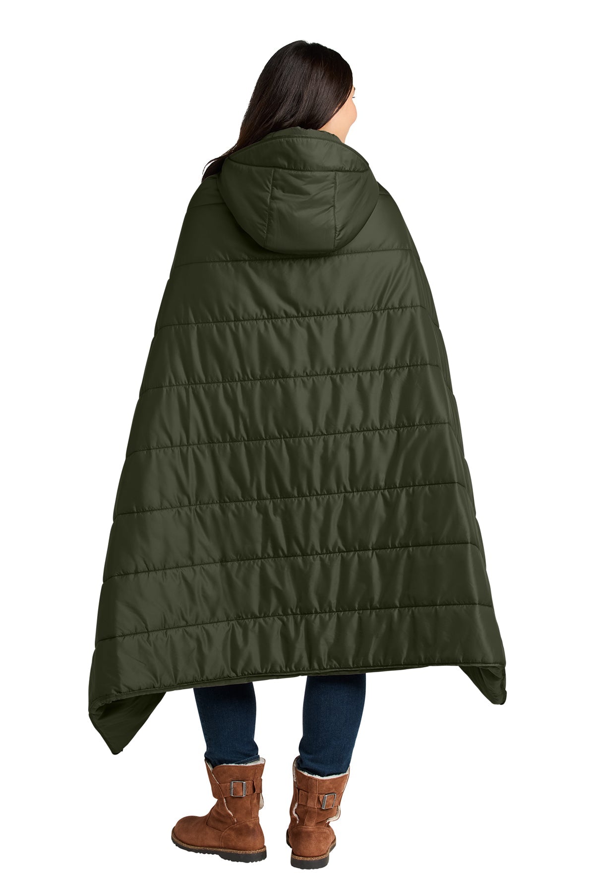 Eddie Bauer Puffy Camp Custom Ponchos, Olive Green [Launch]