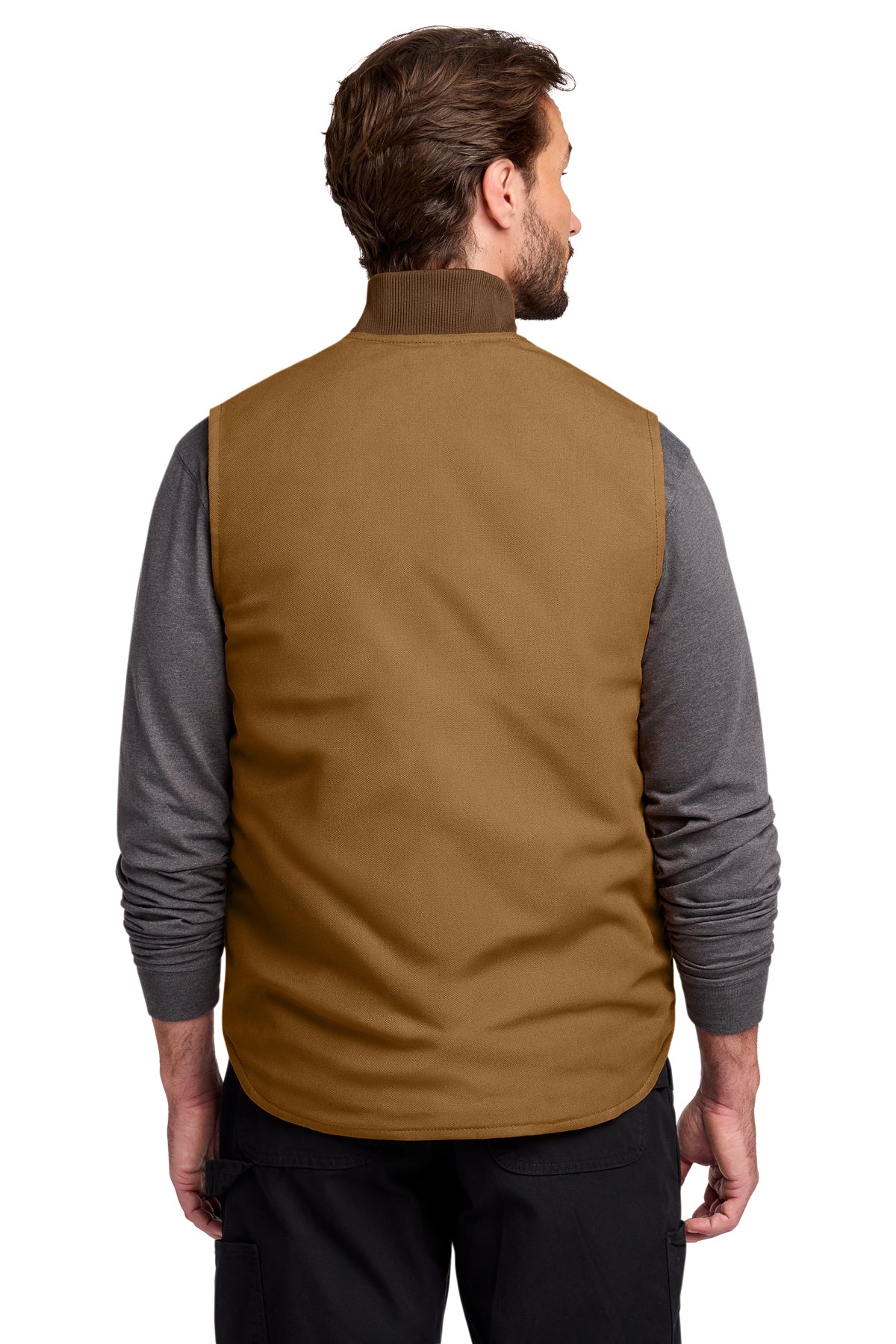 Carhartt Duck Custom Vests, Carhartt Brown