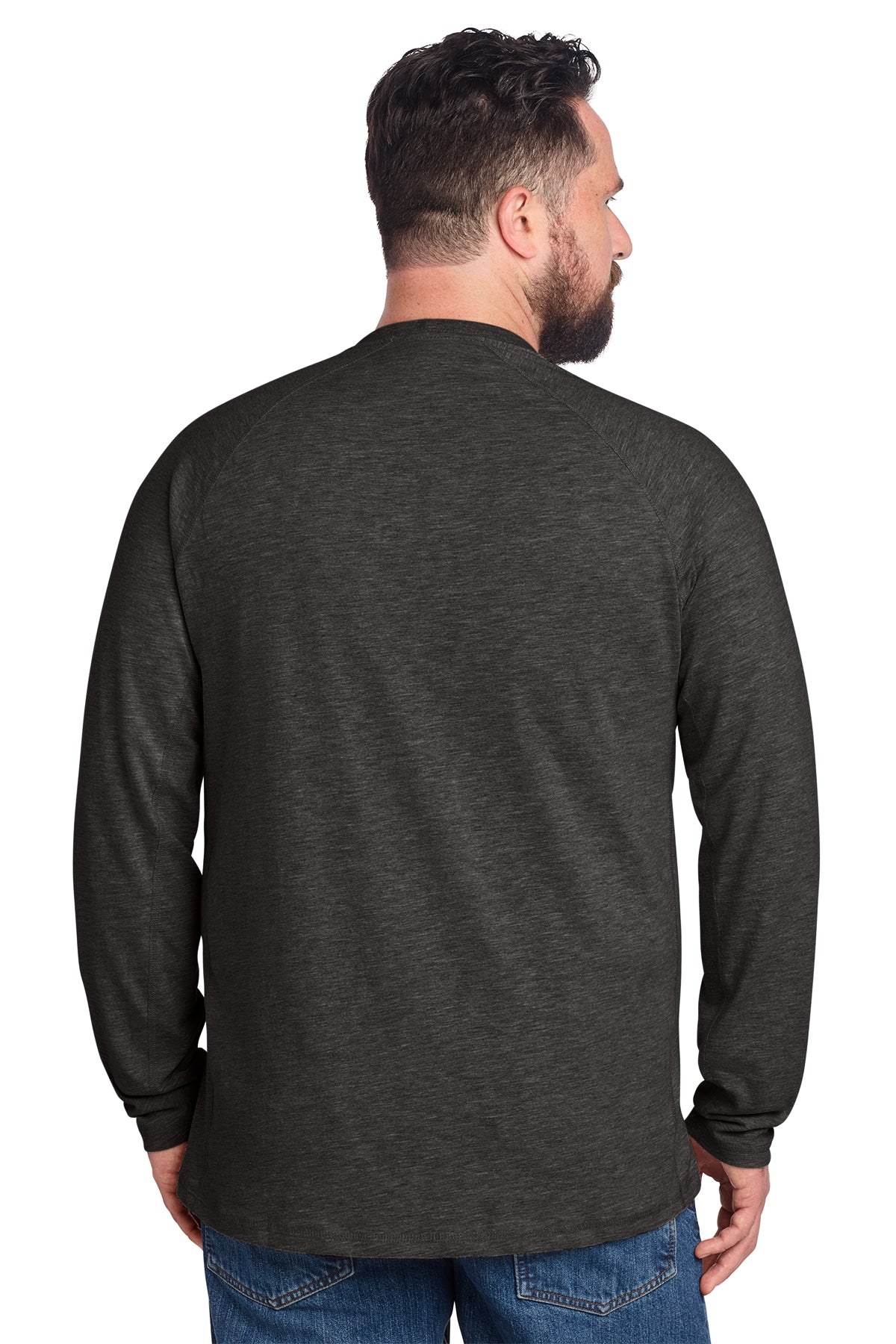 Carhartt Force Long Sleeve Pocket Custom T-Shirts, Carbon Heather