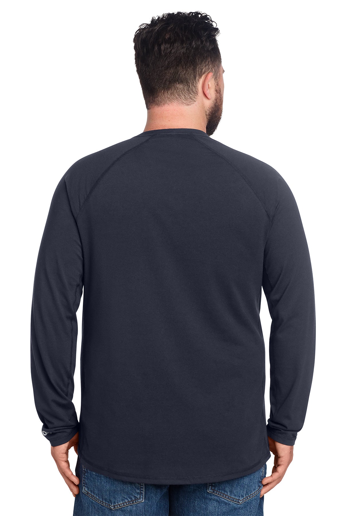 Carhartt Force Long Sleeve Pocket Custom T-Shirts, Navy
