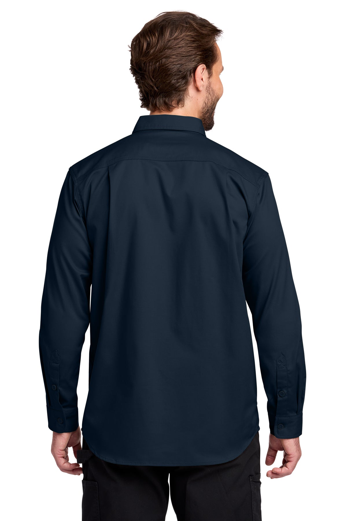 Carhartt Rugged Professional Series Custom Long Sleeve Shirts, Navy
