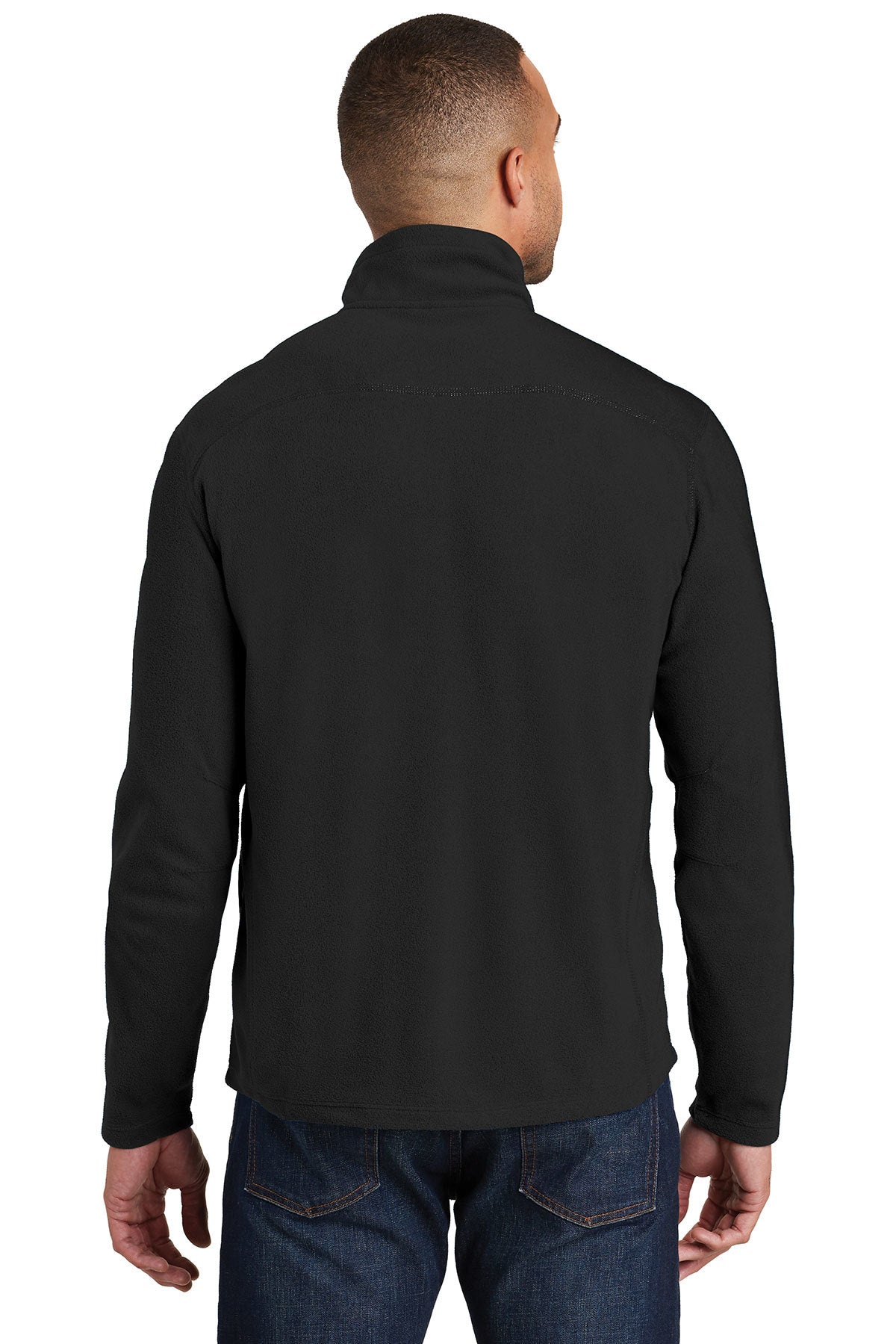 Port Authority Microfleece 1/2-Zip Customized Pullovers, Black [Sherpa LLC]