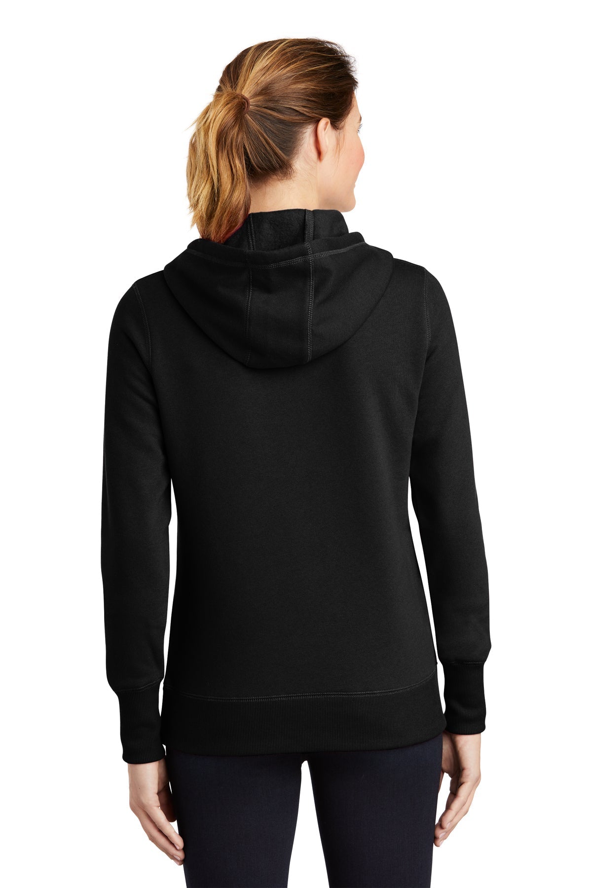 Sport-Tek Ladies Pullover Custom Hooded Sweatshirts, Black [Stratolaunch]