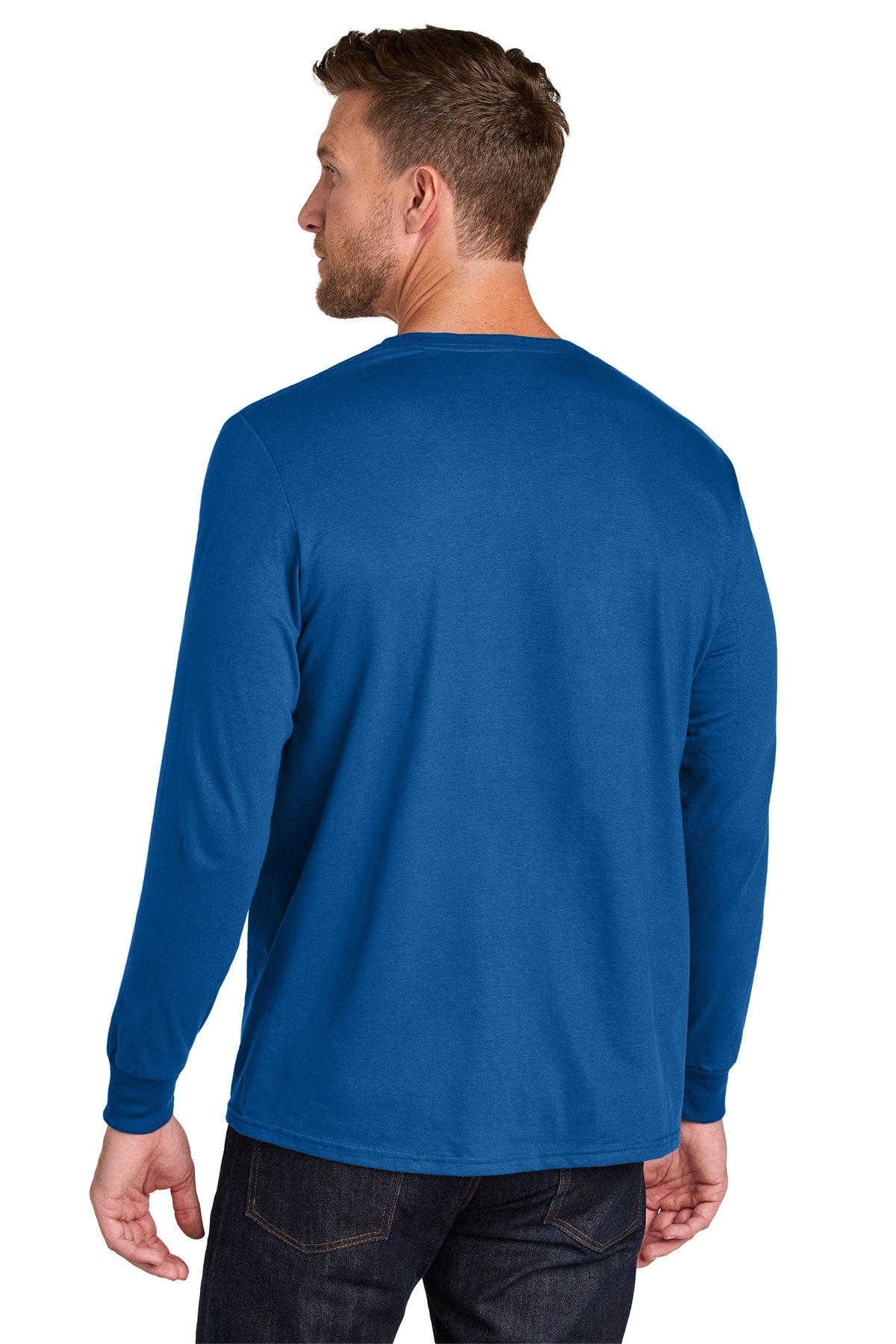 Jerzees Ultimate Unisex Ring Spun Long Sleeve Custom T-Shirts, Royal