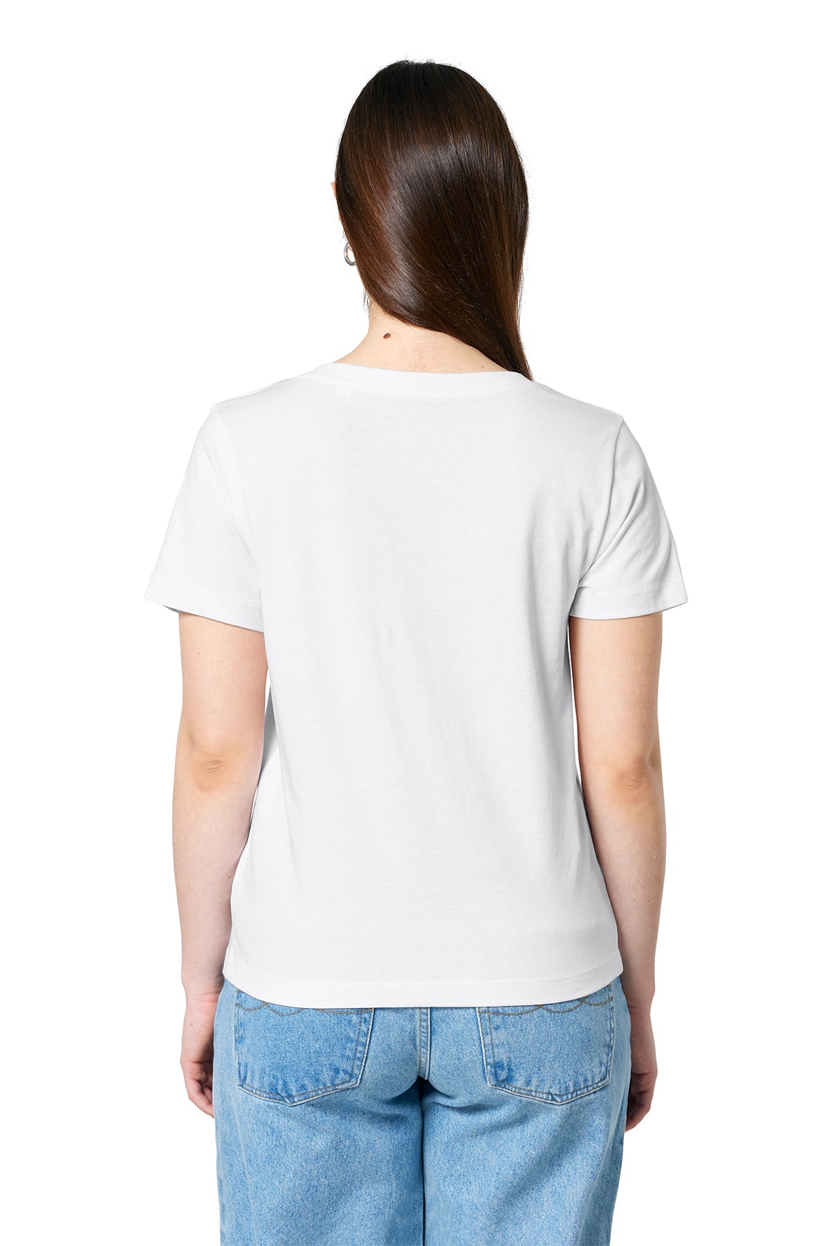 Stanley Stella Women’s Isla V-Neck Custom Tee's, White [PureStar]