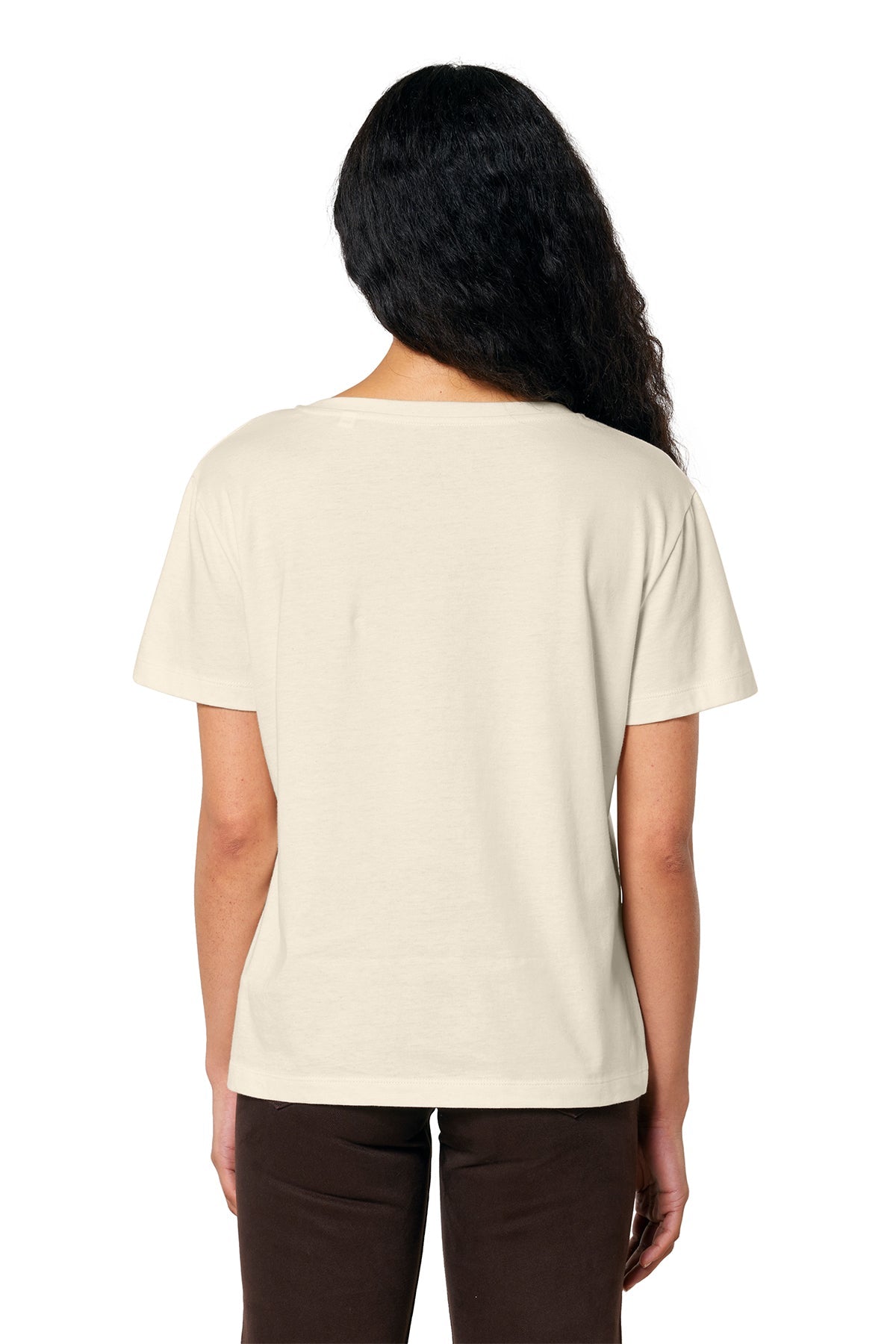 Stanley Stella Women’s Serena Scoop Neck Custom Tee's, Natural Raw