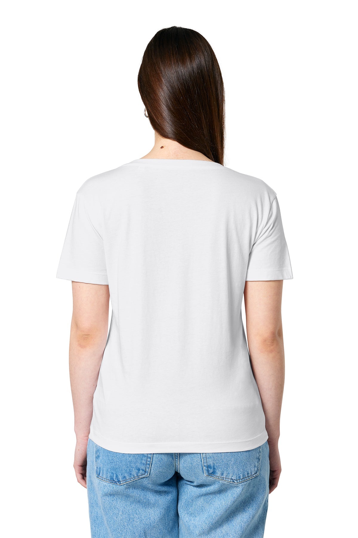 Stanley Stella Women’s Serena Scoop Neck Custom Tee's, White