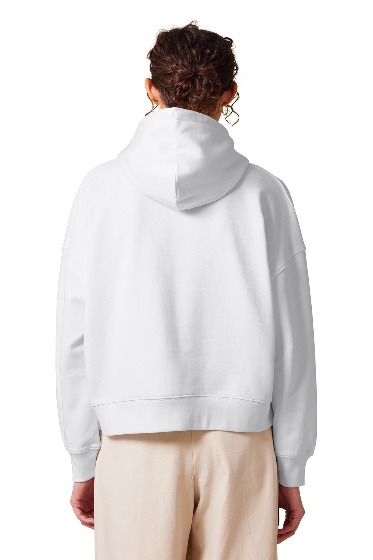 Stanley Stella Women’s Nora Custom Hooded Sweatshirts, White [Vision Electric and Systems]