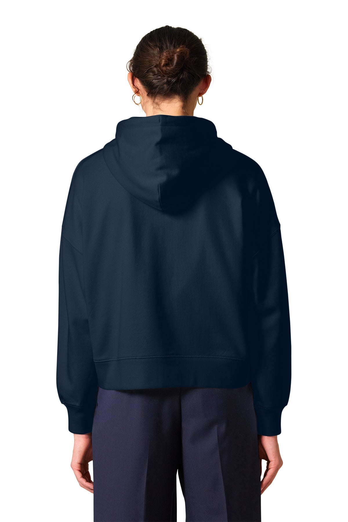 Stanley Stella Women’s Ida Full-Zip Custom Hooded Sweatshirts, French Navy [Glazing Solutions]