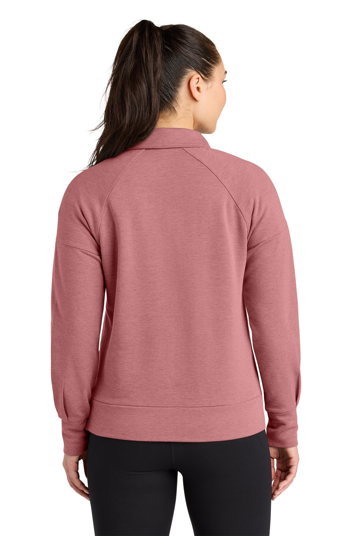 OGIO Womens Luuma Custom 1/2-Zips, Desert Pink