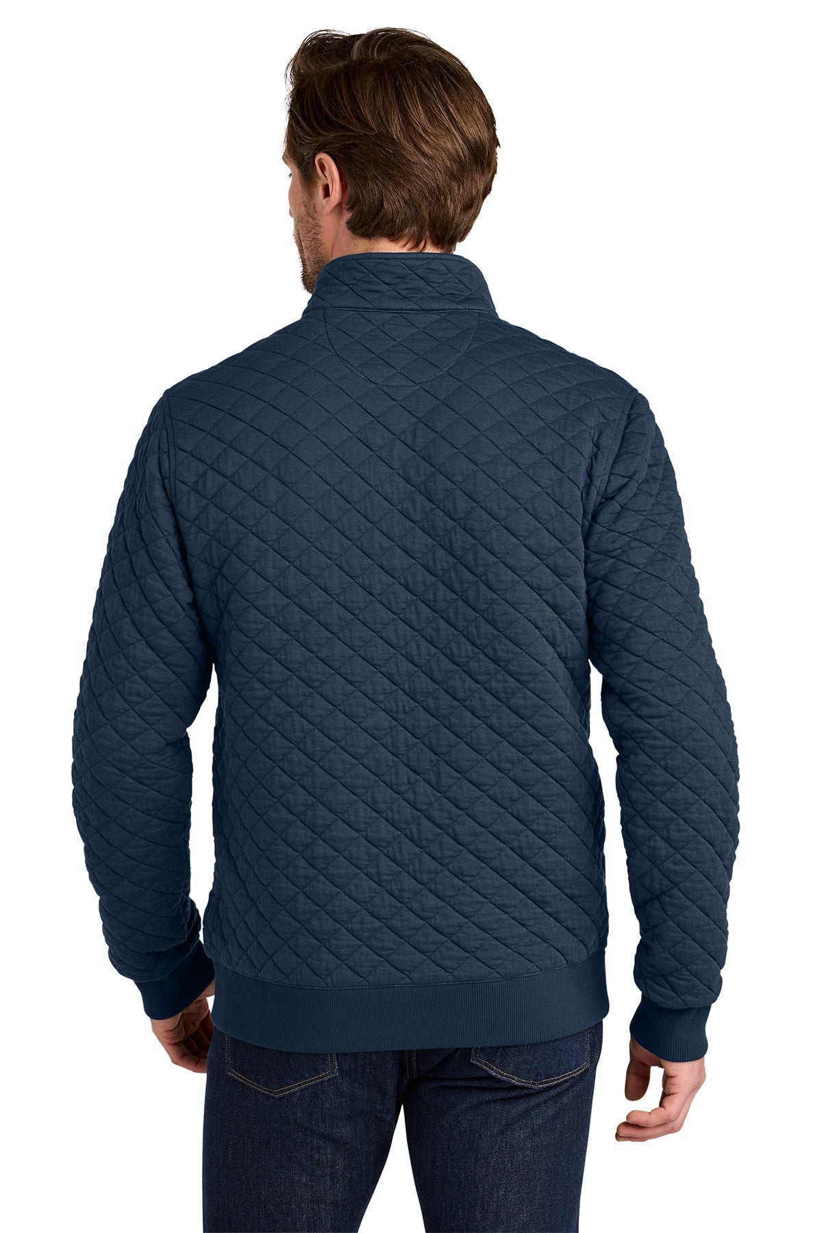 Brooks Brothers Diamond Quilt Custom 1/4-Zips, Navy Blazer