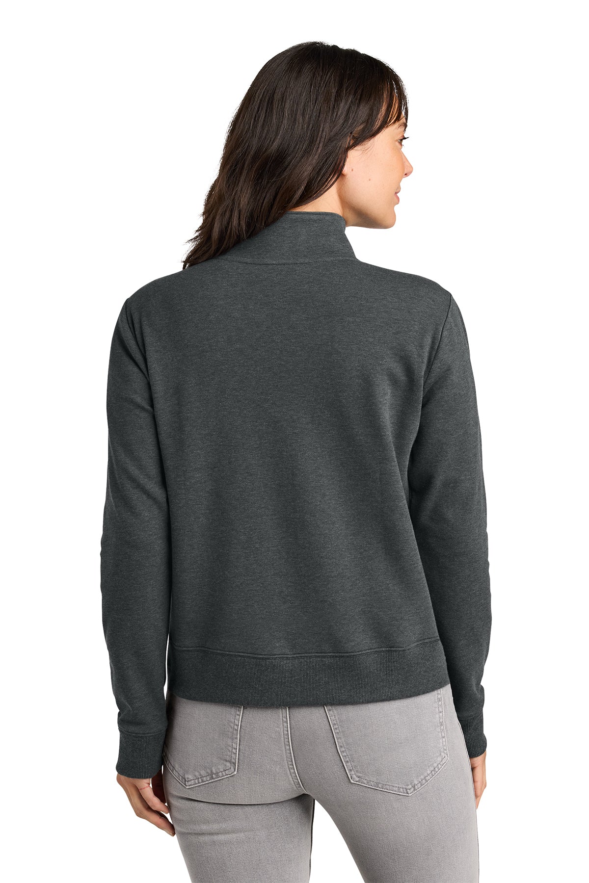 TravisMathew Womens Ocean Villa Custom 1/4-Zips, Dark Grey Heather [Adam Equipment]