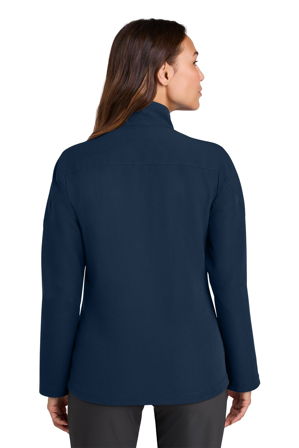 Nike Womens Full-Zip Custom Soft Shell Jackets, Navy [NARENCO]