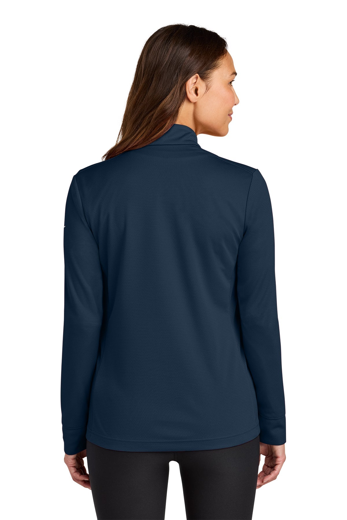 Nike Womens Essential Custom 1/2-Zip Cover-Up, Navy [Vision Electric and Systems]