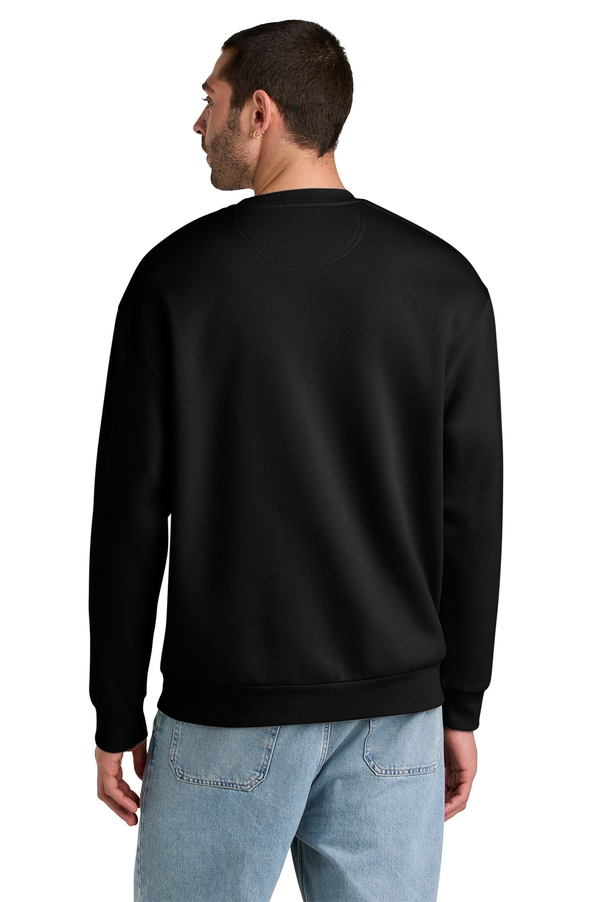 District V.I.T. Heavyweight Custom Fleece Crews, Black