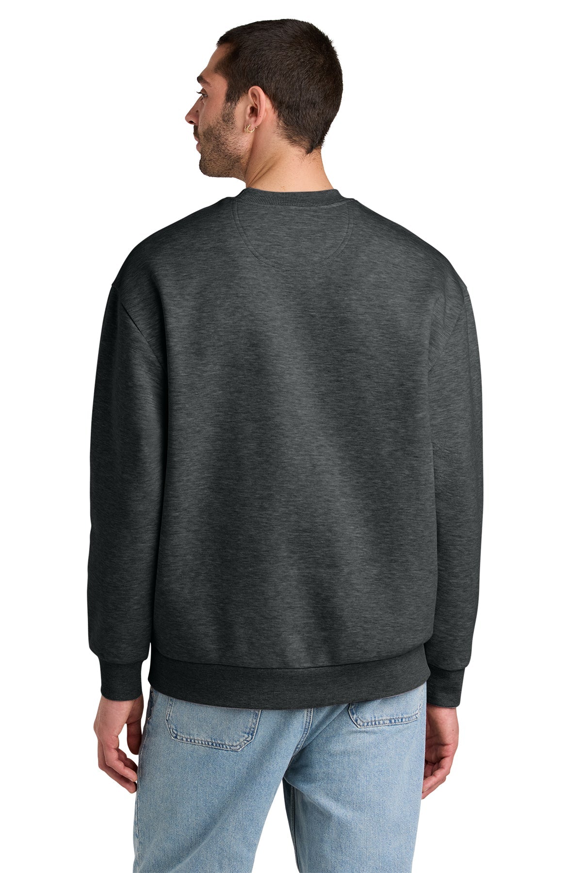District V.I.T. Heavyweight Custom Fleece Crews, Heathered Charcoal [United Rolls]