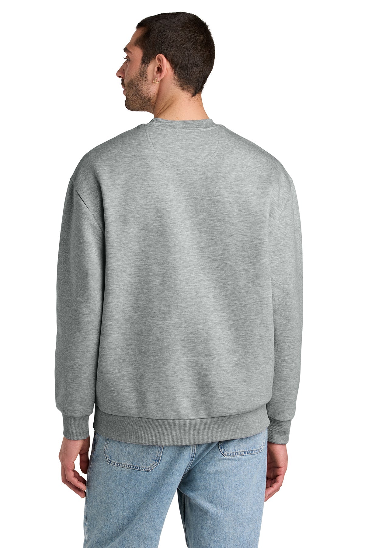 District V.I.T. Heavyweight Custom Fleece Crews, Light Heather Grey [Osage LLC]